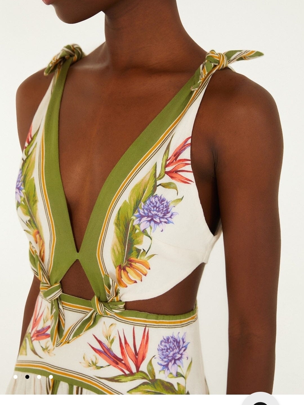 Farm Rio sand tropical scarf maxi dress - Picture 2 of 5